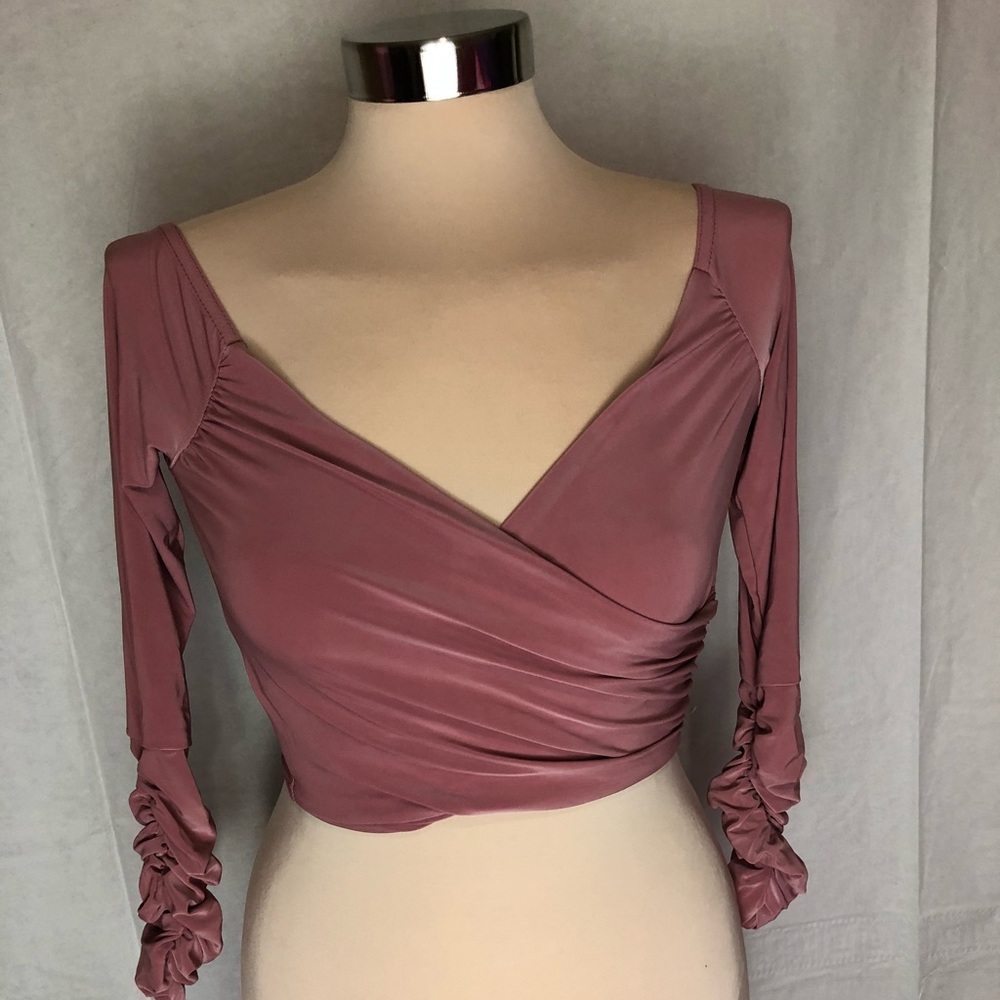 Wrap around crop top